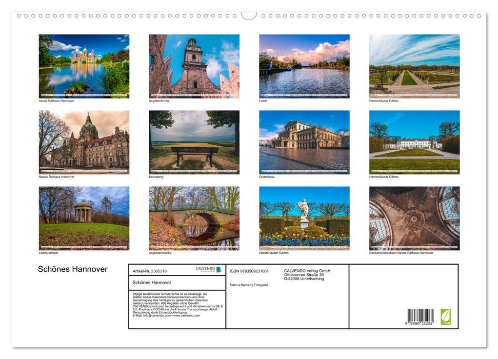 Schönes Hannover (CALVENDO Wandkalender 2027)