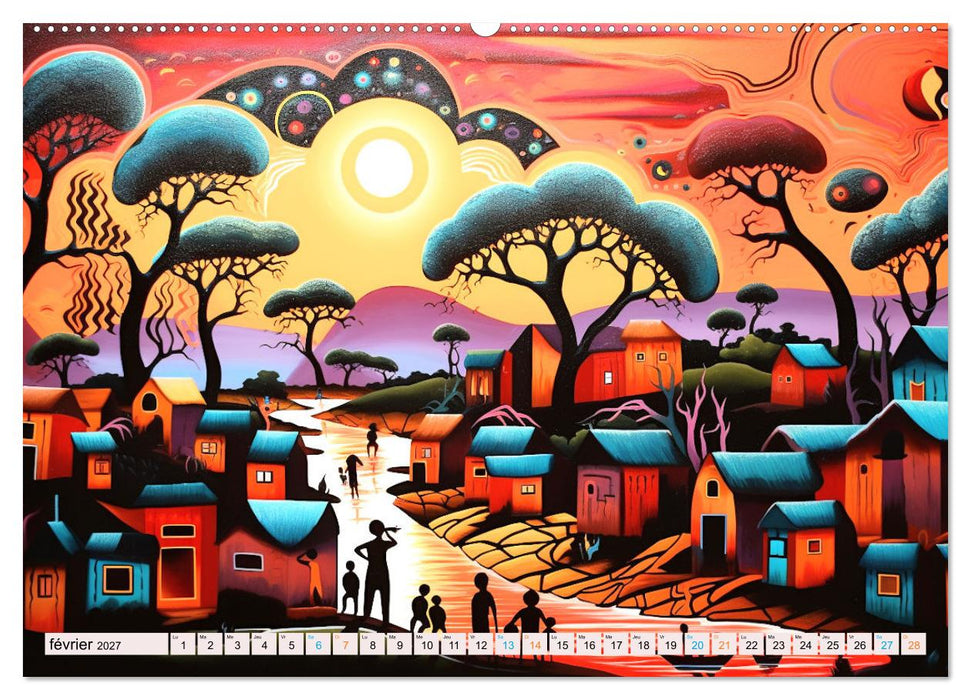 Scènes de vie africaine (CALVENDO Calendrier supérieur 2027)