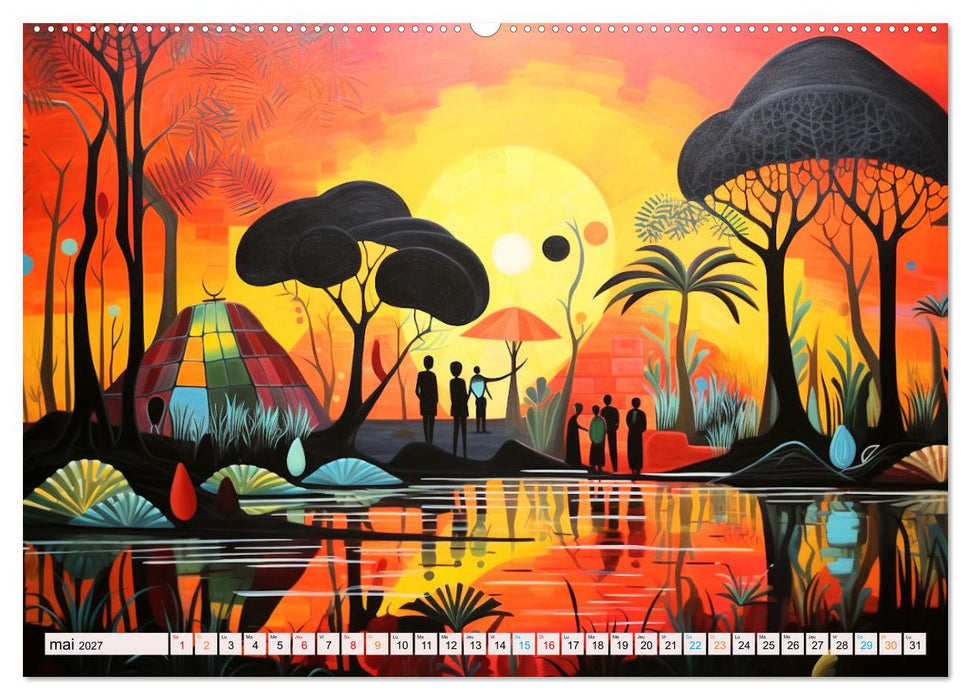 Scènes de vie africaine (CALVENDO Calendrier supérieur 2027)