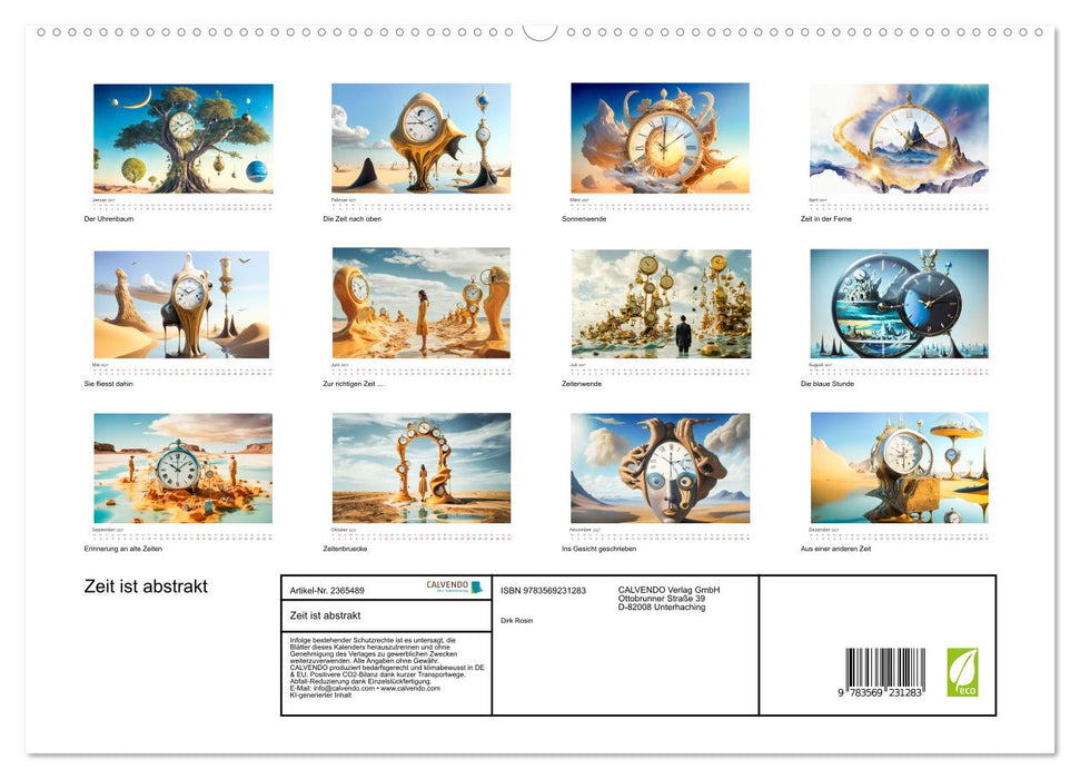 Zeit ist abstrakt (CALVENDO Premium Wandkalender 2027)