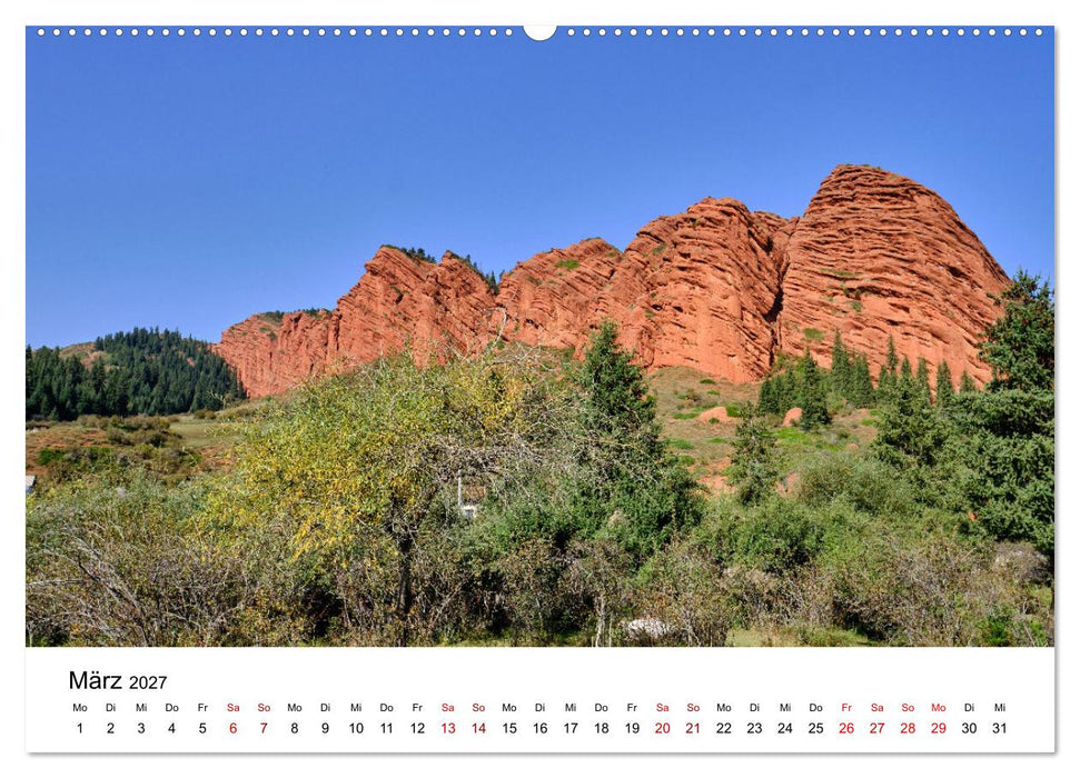 Zentralasien - Entlang der alten Seidenstraße (CALVENDO Premium Wandkalender 2027)