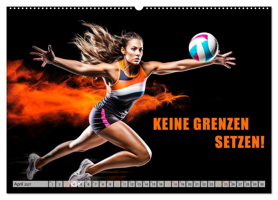 Volleyball und Motivation (CALVENDO Wandkalender 2027)