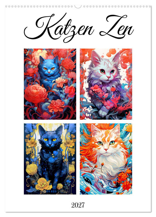 Katzen Zen (CALVENDO Wandkalender 2027)