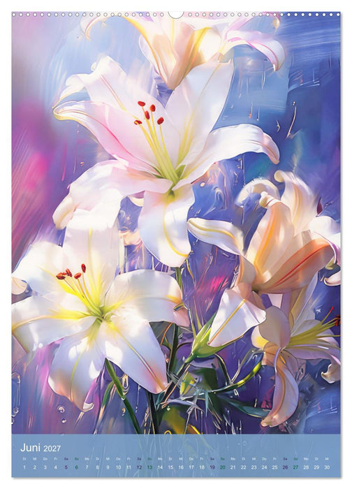 Blumen im Malstil (CALVENDO Premium Wandkalender 2027)