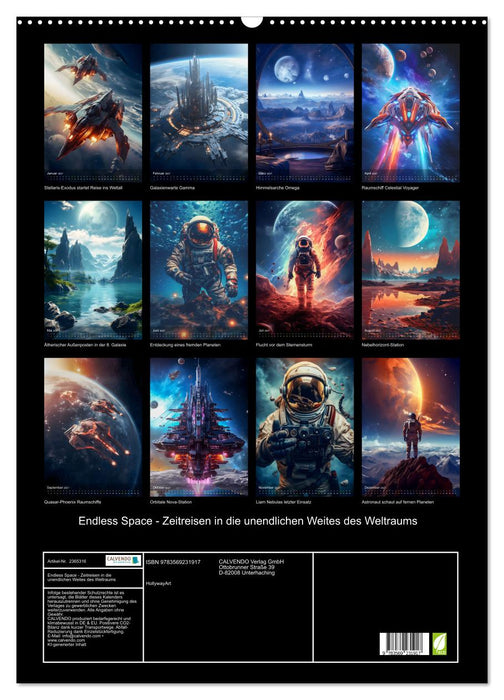 Endless Space - Zeitreisen in die unendlichen Weites des Weltraums (CALVENDO Wandkalender 2027)