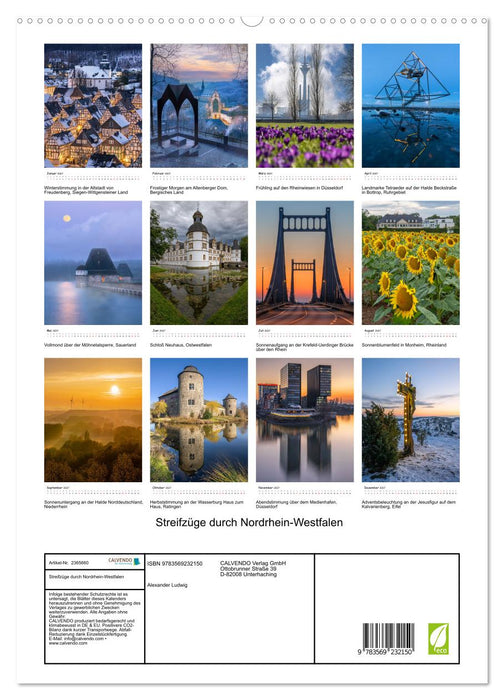 Streifzüge durch Nordrhein-Westfalen (CALVENDO Premium Wandkalender 2027)