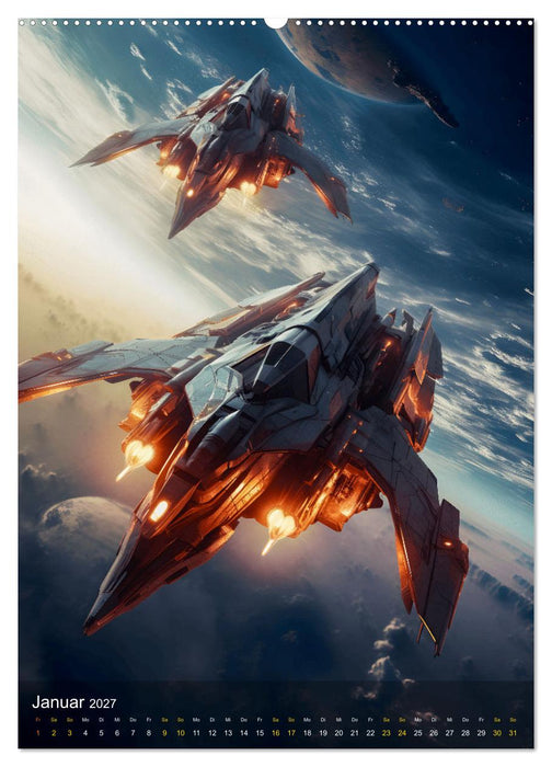 Endless Space - Zeitreisen in die unendlichen Weites des Weltraums (CALVENDO Premium Wandkalender 2027)