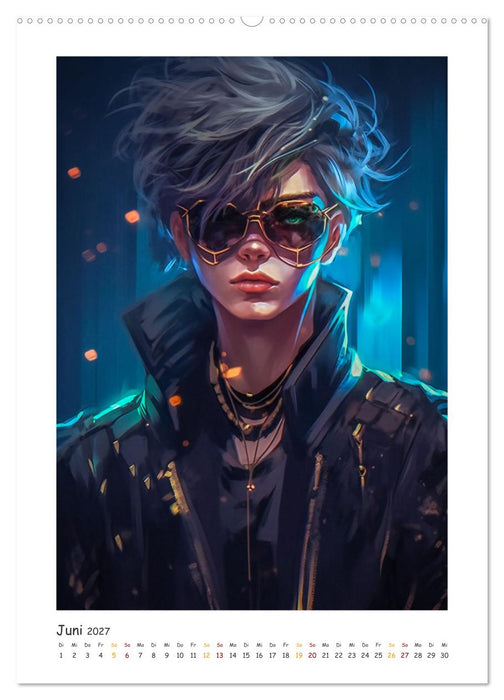 Coole Cyber Boys (CALVENDO Premium Wandkalender 2027)