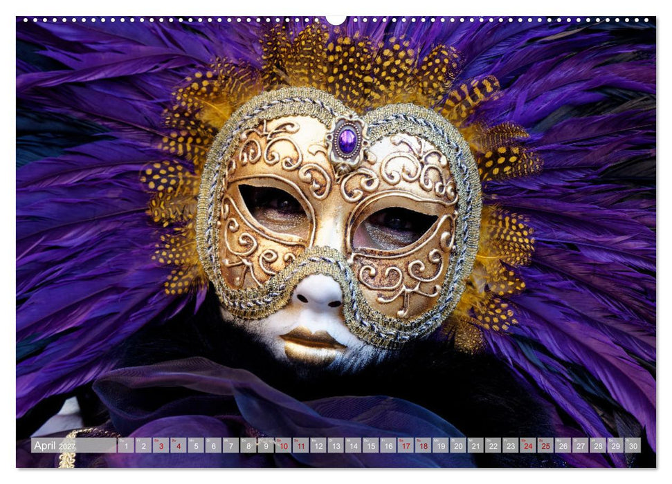 neunziggrad I photoart: venezia carnevale (CALVENDO Premium Wandkalender 2027)