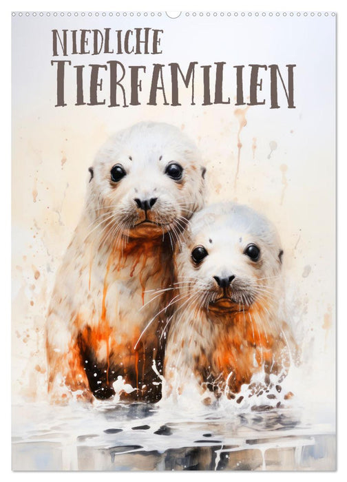 Niedliche Tierfamilien (CALVENDO Wandkalender 2027)