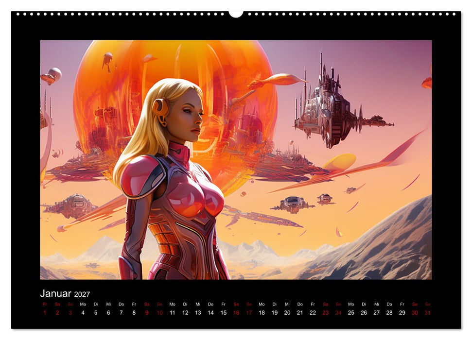 Amazonen im All (CALVENDO Wandkalender 2027)