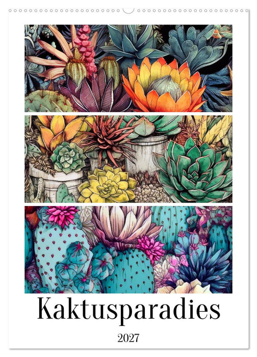 Kaktusparadies (CALVENDO Wandkalender 2027)