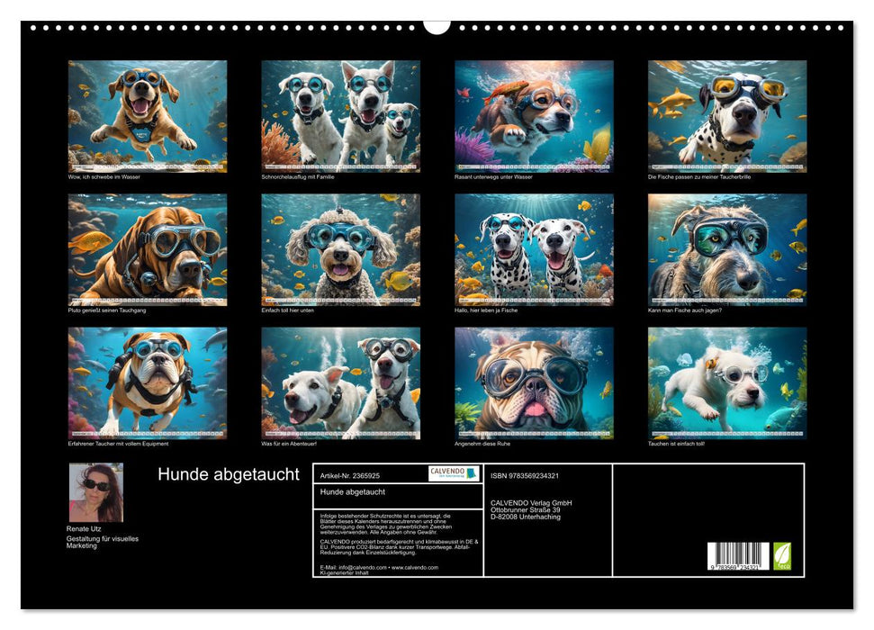 Hunde abgetaucht (CALVENDO Wandkalender 2027)