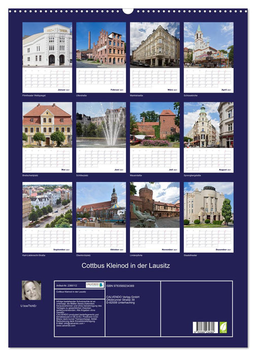 Cottbus Kleinod in der Lausitz (CALVENDO Wandkalender 2027)