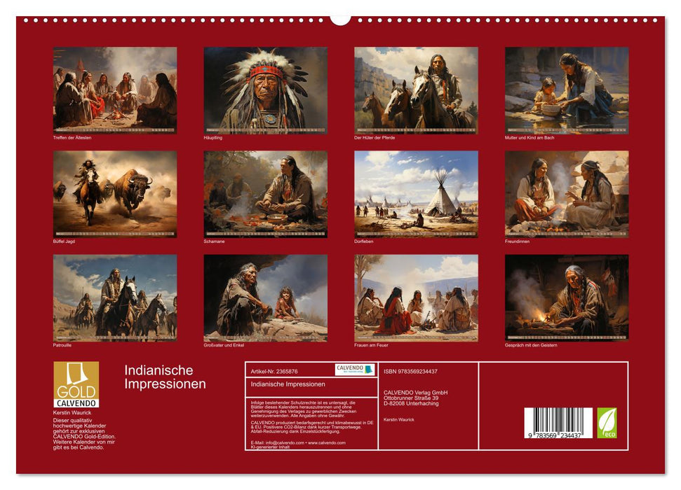 Indianische Impressionen (CALVENDO Premium Wandkalender 2027)