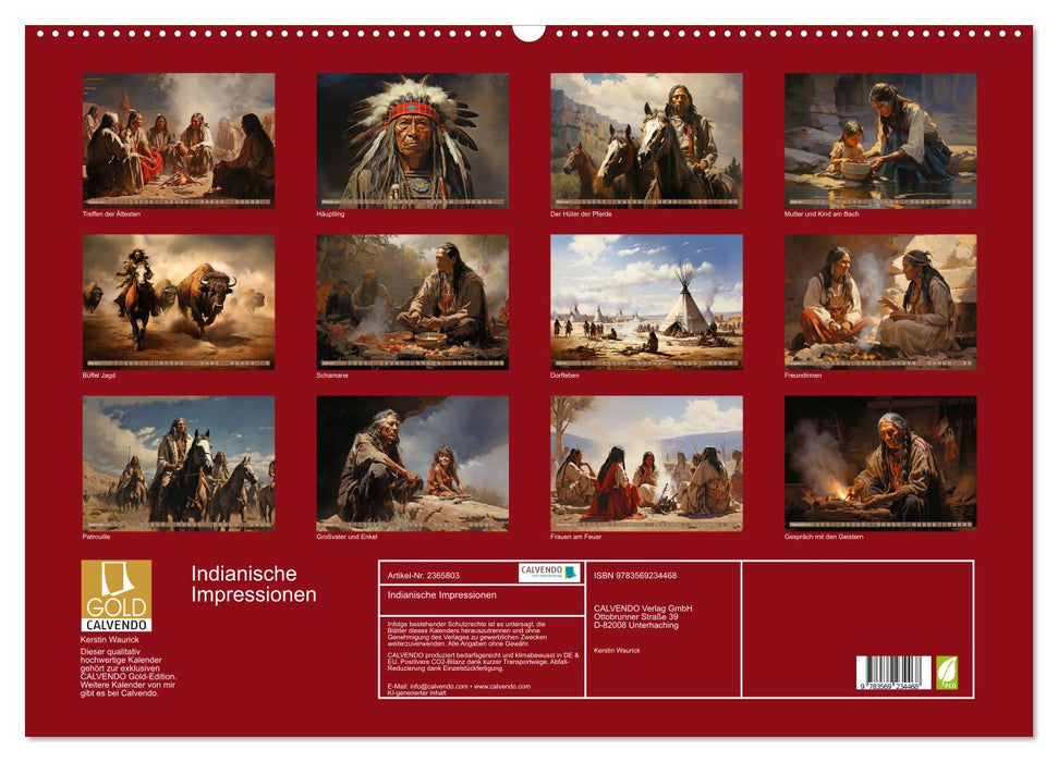 Indianische Impressionen (CALVENDO Wandkalender 2027)