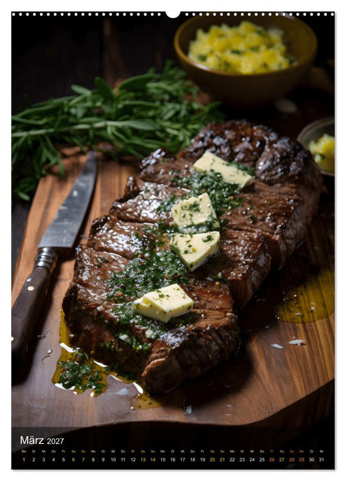 Meat Lovers - Köstliche Grill Abenteuer (CALVENDO Premium Wandkalender 2027)