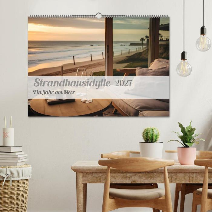 Strandhausidylle (CALVENDO Wandkalender 2027)