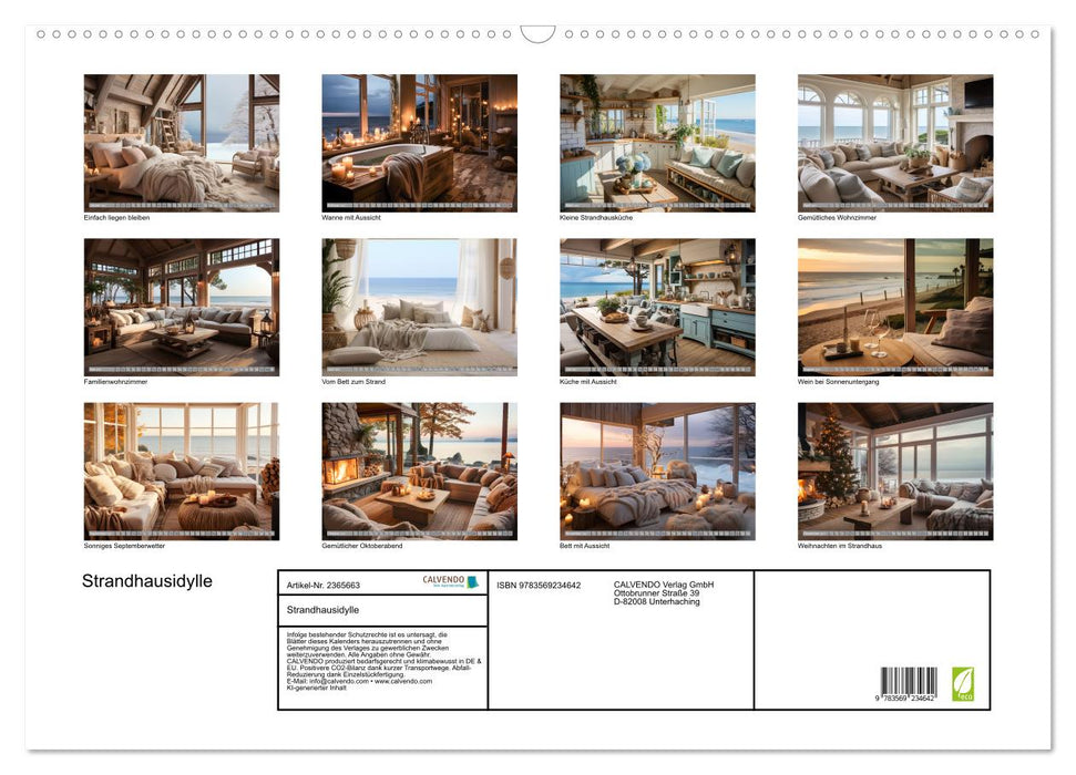 Strandhausidylle (CALVENDO Wandkalender 2027)