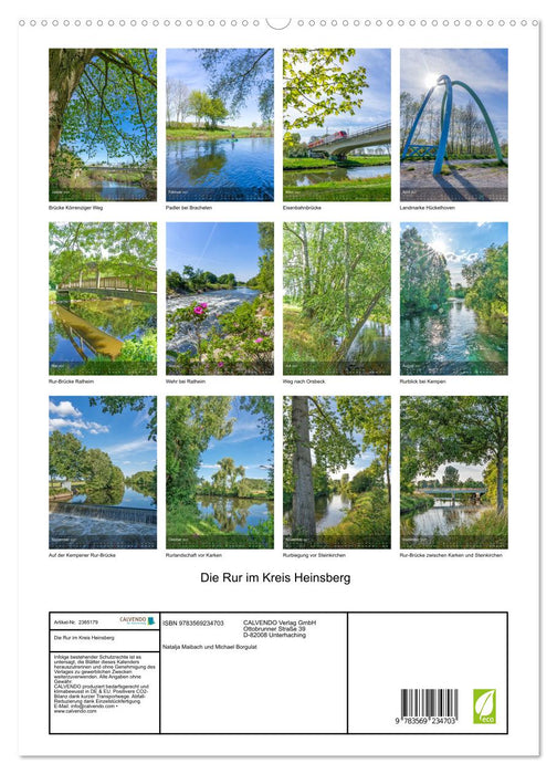 Die Rur im Kreis Heinsberg (CALVENDO Premium Wandkalender 2027)