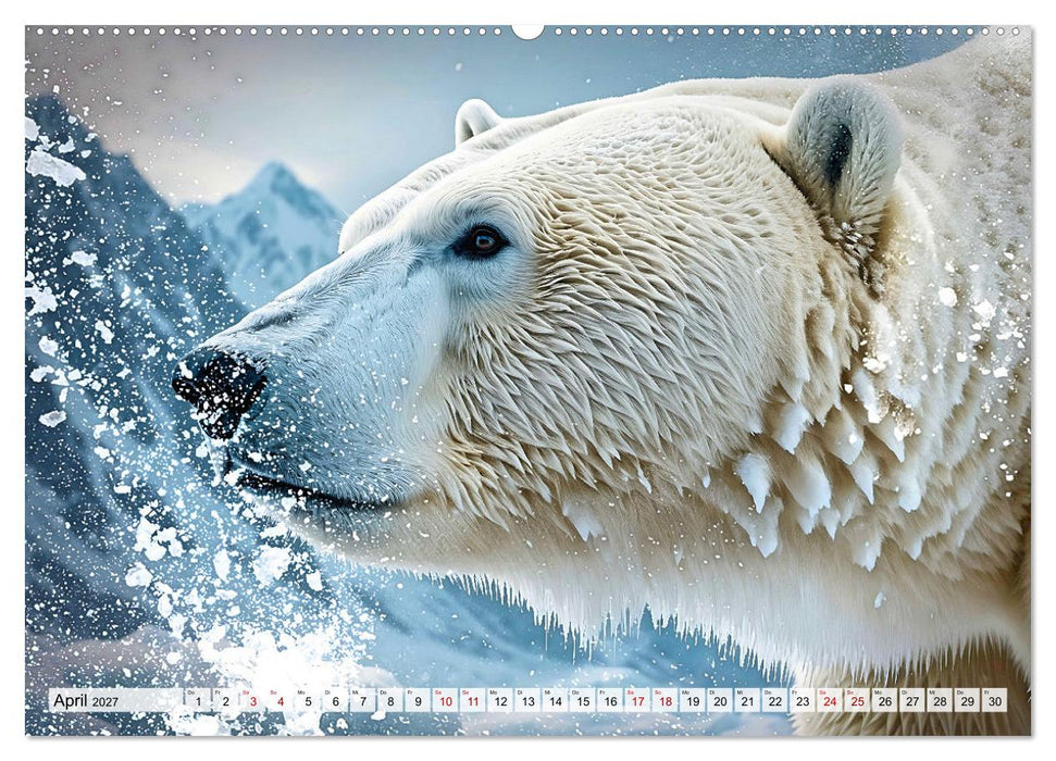 Im magischen Land der Eisbären (CALVENDO Premium Wandkalender 2027)