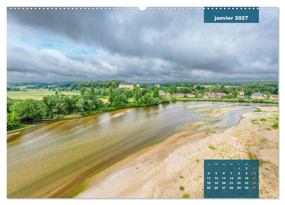 Le Berry secret, le Cher vu du ciel (CALVENDO Calendrier mensuel 2027)