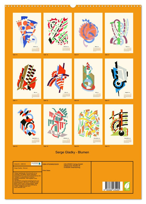 Serge Gladky - Blumen (CALVENDO Premium Wandkalender 2027)