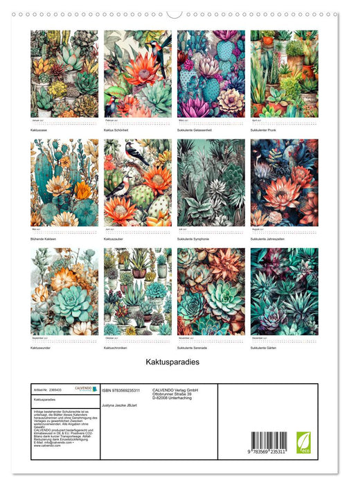 Kaktusparadies (CALVENDO Premium Wandkalender 2027)