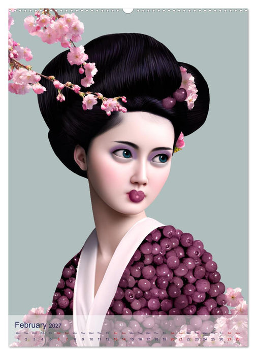 Food Fashion - surreal women's portraits with fruit and vegetable (CALVENDO Monthly Calendar 2027)