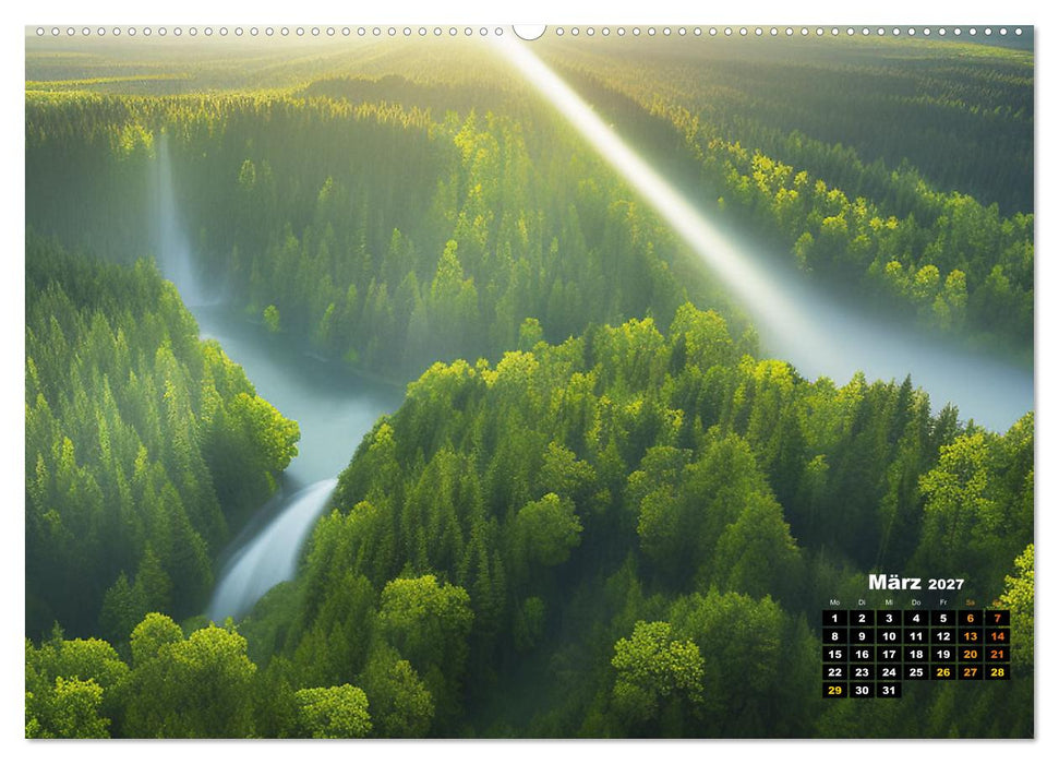 Von oben betrachtet Landschaften aus der Vogelperspektive (CALVENDO Wandkalender 2027)