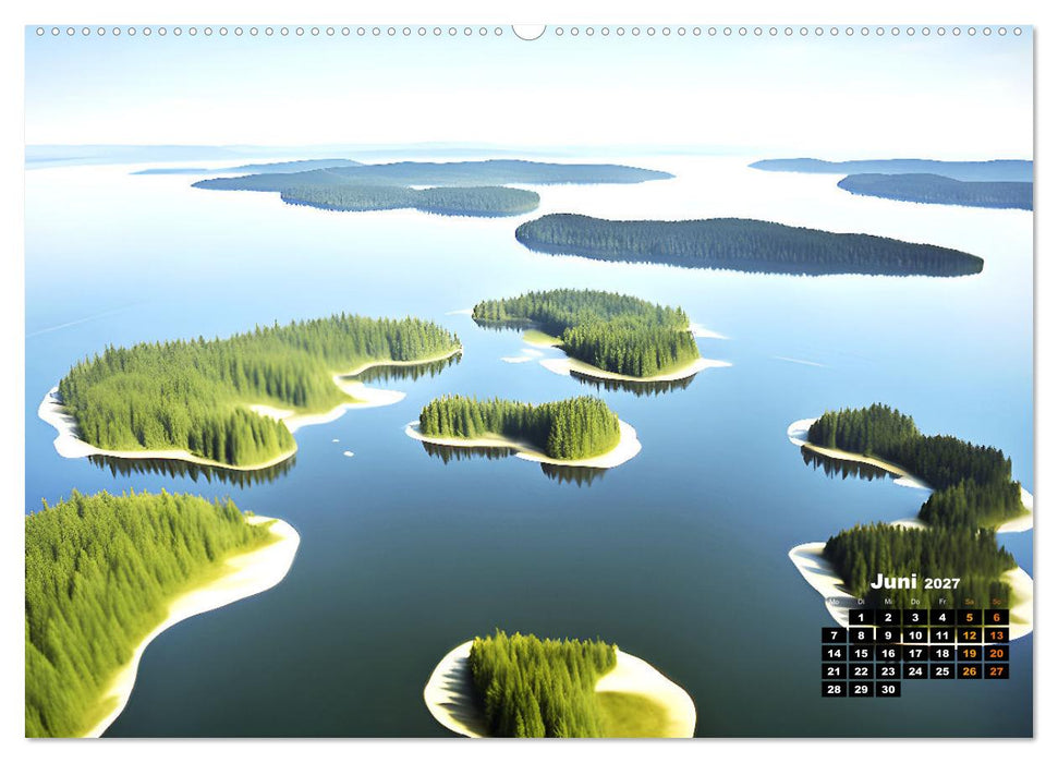 Von oben betrachtet Landschaften aus der Vogelperspektive (CALVENDO Wandkalender 2027)