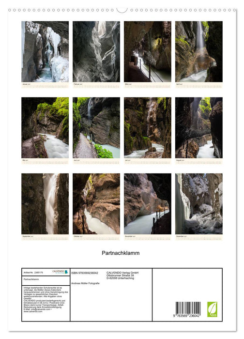 Partnachklamm (CALVENDO Premium Wandkalender 2027)