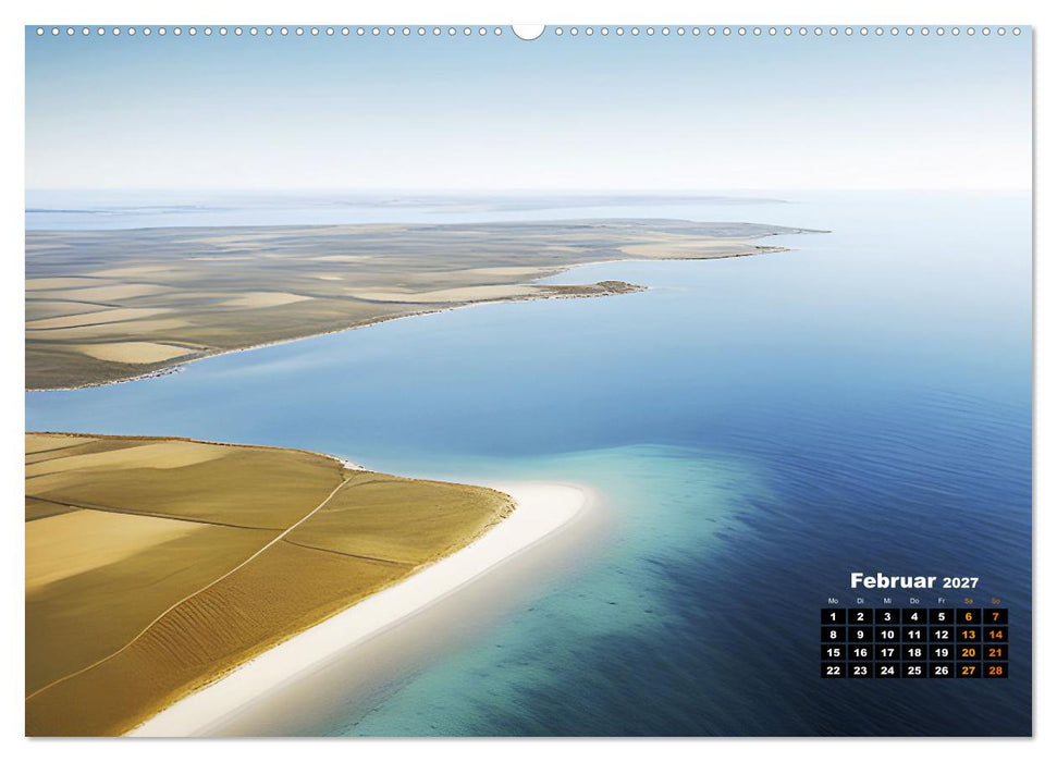 Von oben betrachtet Landschaften aus der Vogelperspektive (CALVENDO Premium Wandkalender 2027)