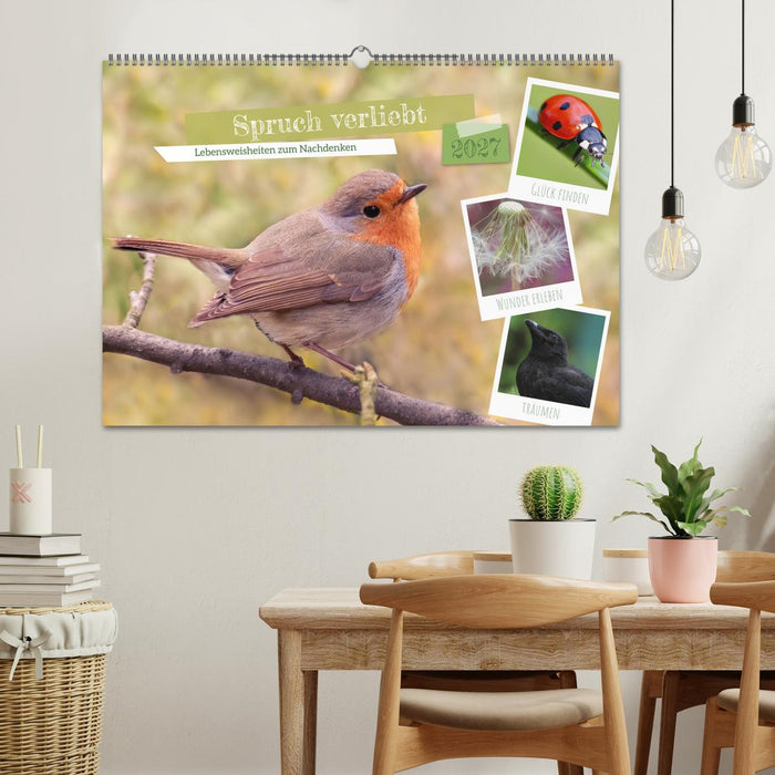 Spruch verliebt (CALVENDO Wandkalender 2027)