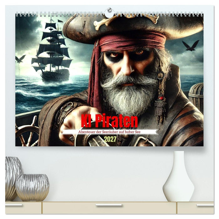 KI Piraten - Abenteuer der Seeräuber auf hoher See (CALVENDO Premium Wandkalender 2027)