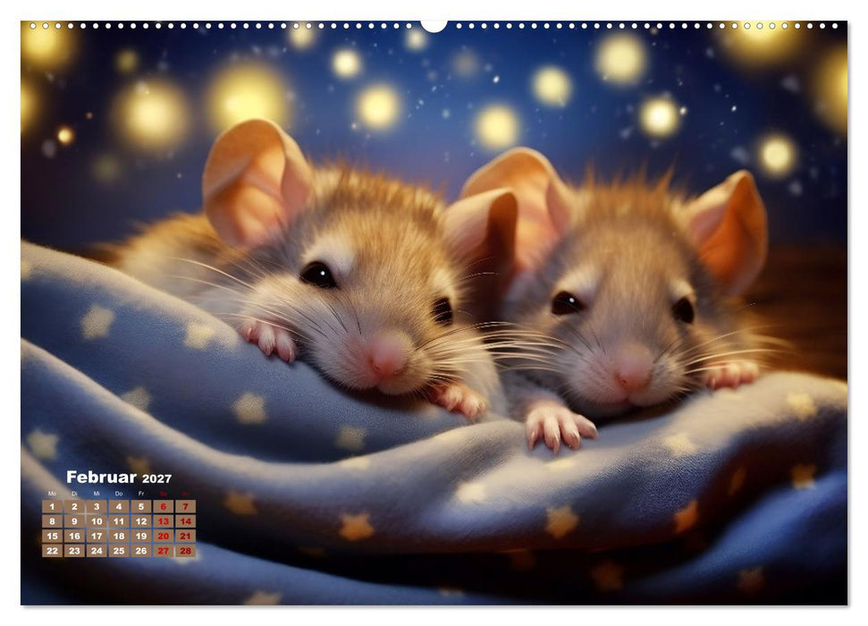 Ein Jahr im Leben von Familie Maus (CALVENDO Premium Wandkalender 2027)