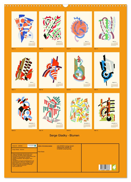 Serge Gladky - Blumen (CALVENDO Wandkalender 2027)