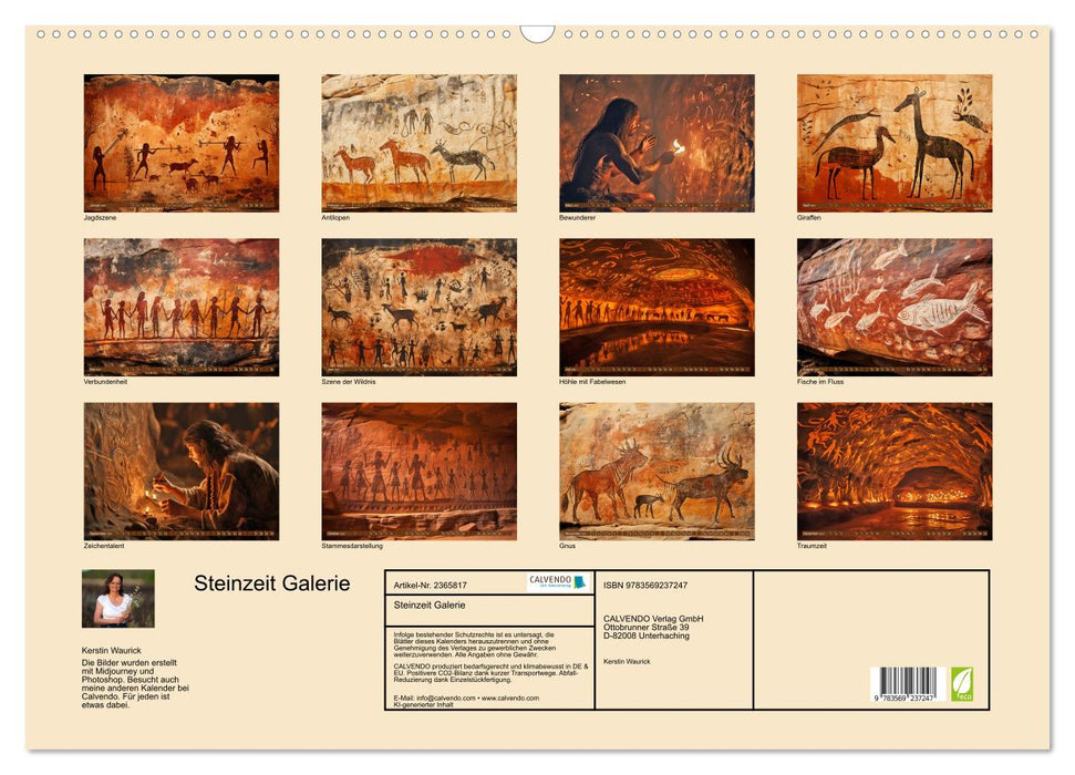Steinzeit Galerie (CALVENDO Wandkalender 2027)