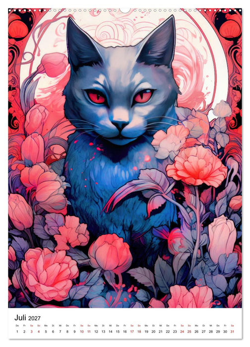 Katzen Zen (CALVENDO Premium Wandkalender 2027)