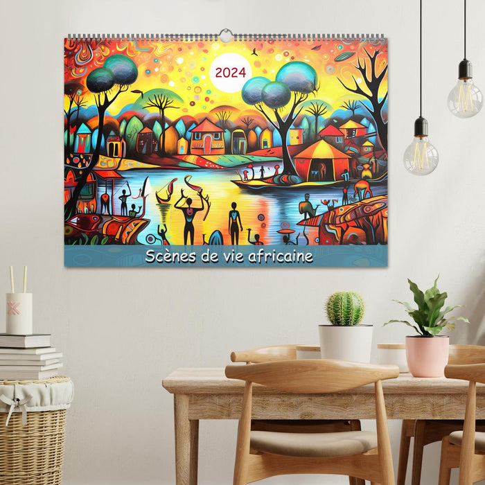 Scènes de vie africaine (CALVENDO Calendrier mensuel 2027)