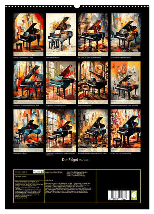 Der Flügel modern (CALVENDO Premium Wandkalender 2027)