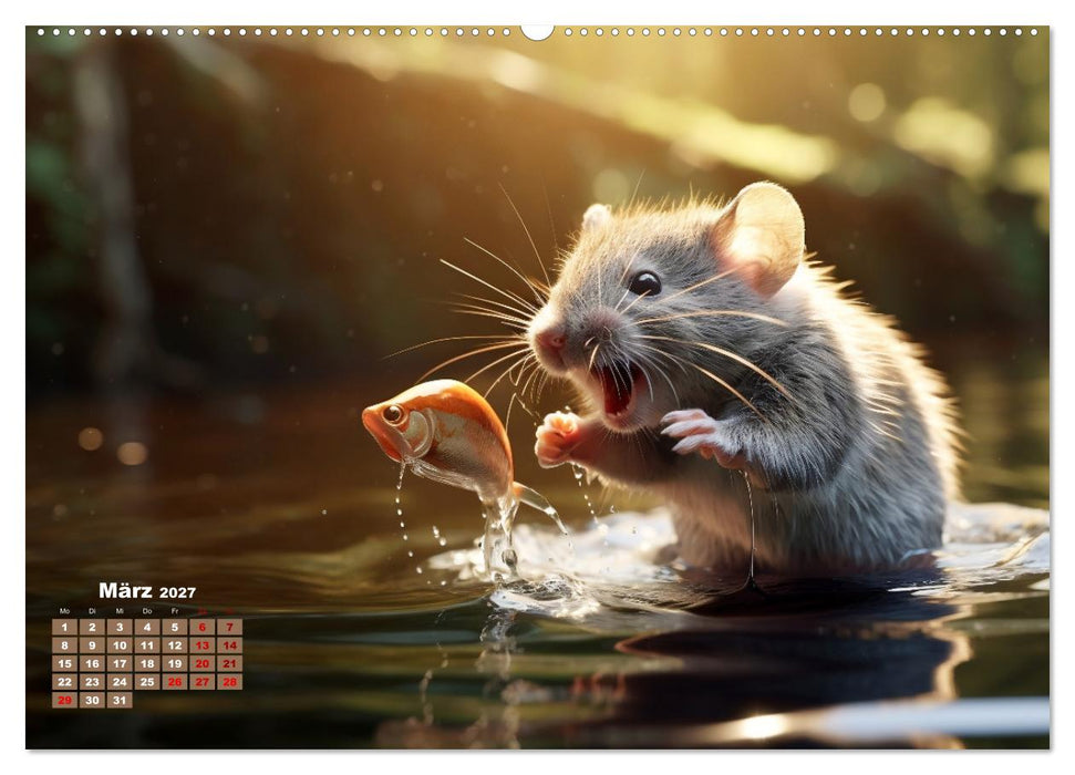 Ein Jahr im Leben von Familie Maus (CALVENDO Wandkalender 2027)