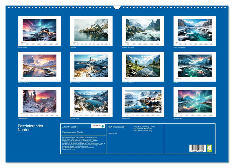 Faszinierender Norden (CALVENDO Wandkalender 2027)