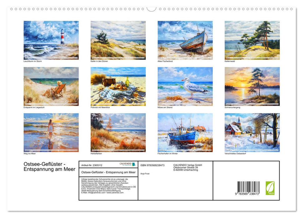 Ostsee-Geflüster - Entspannung am Meer (CALVENDO Premium Wandkalender 2027)