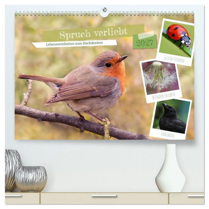 Spruch verliebt (CALVENDO Premium Wandkalender 2027)