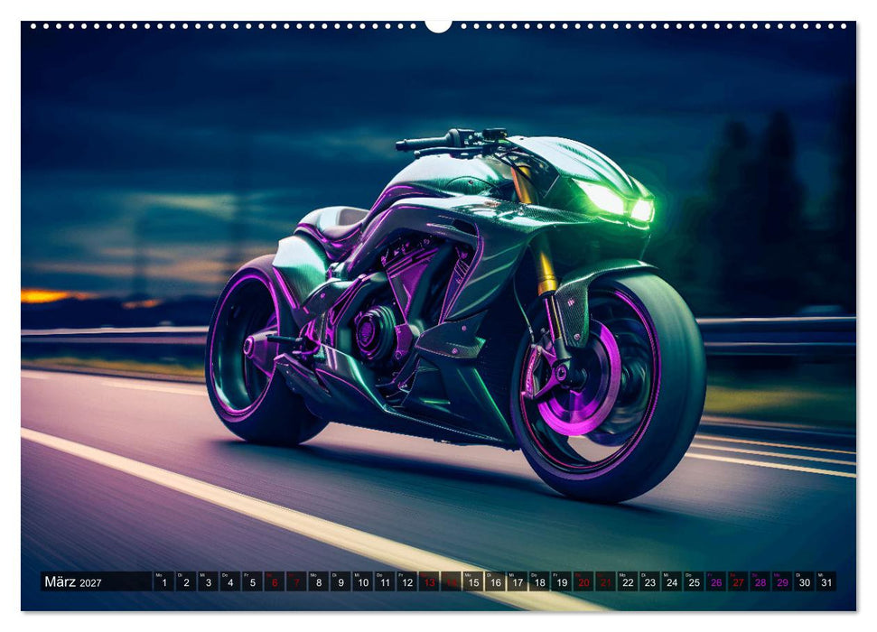 Dream Bikes - Motorräder aus der Zukunft (CALVENDO Wandkalender 2027)