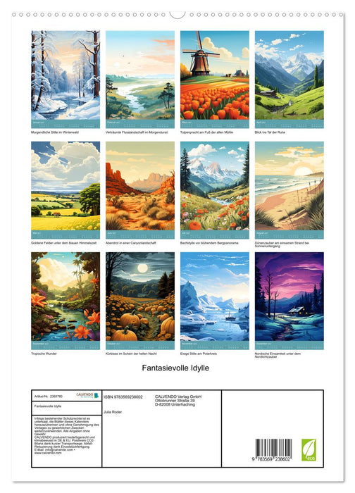 Fantasievolle Idylle (CALVENDO Premium Wandkalender 2027)