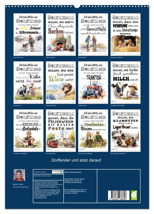 Dorfkinder und stolz darauf (CALVENDO Premium Wandkalender 2027)