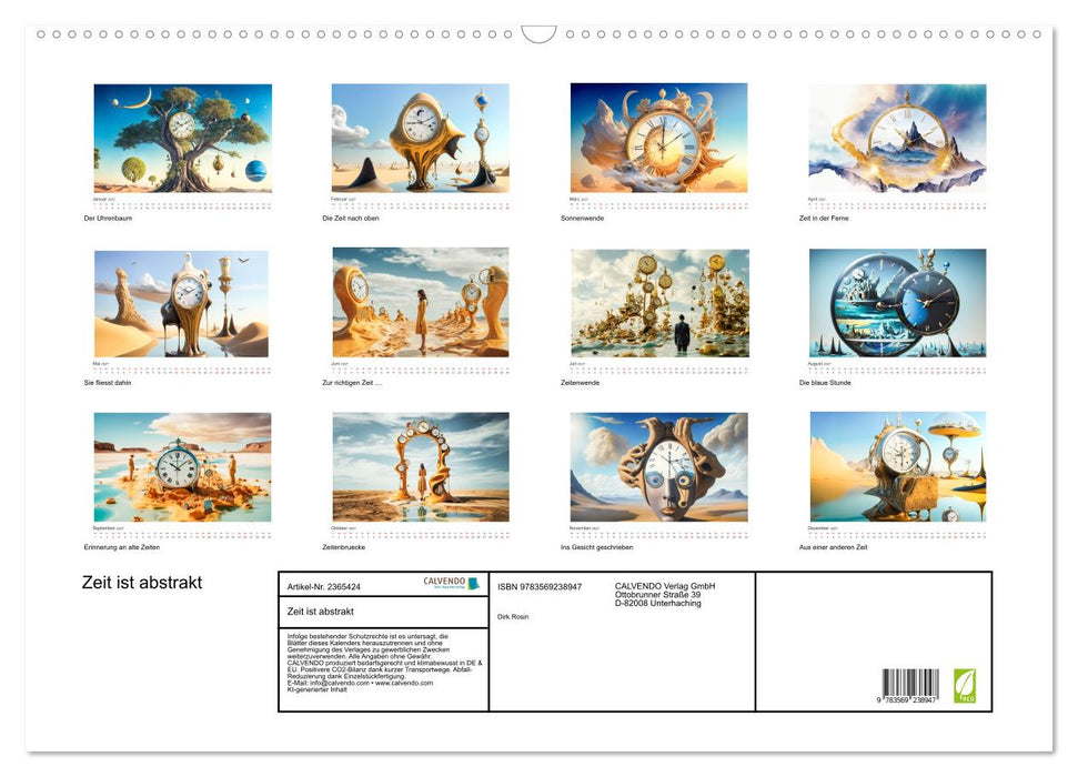 Zeit ist abstrakt (CALVENDO Wandkalender 2027)