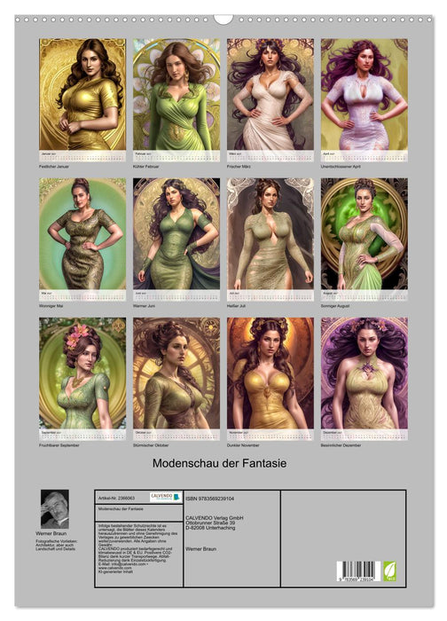 Modenschau der Fantasie (CALVENDO Wandkalender 2027)